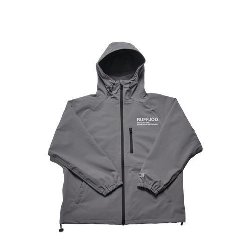 SQUARE LOGO WATERPROOF  HOOD JKT GRAY