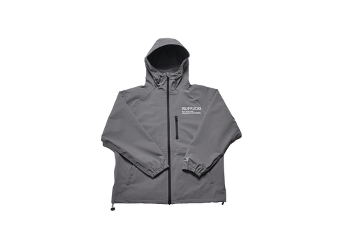 SQUARE LOGO WATERPROOF  HOOD JKT GRAY