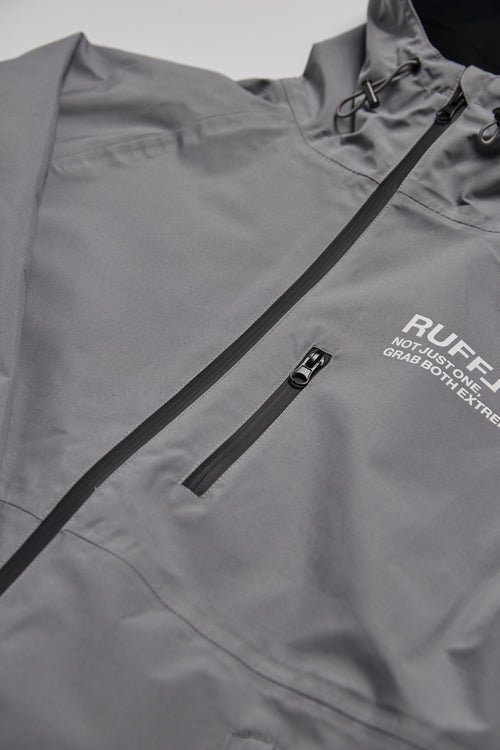 SQUARE LOGO WATERPROOF  HOOD JKT GRAY