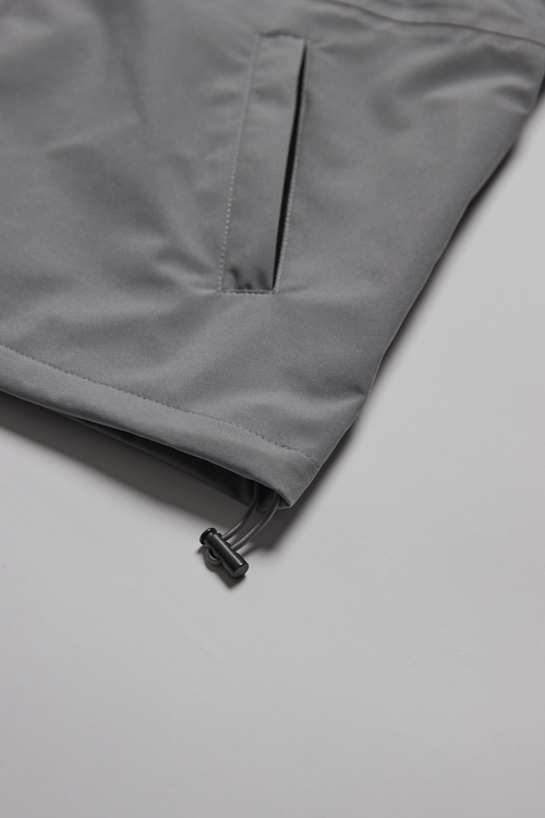 SQUARE LOGO WATERPROOF  HOOD JKT GRAY