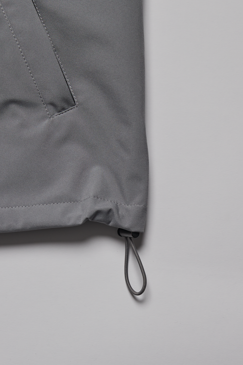 SQUARE LOGO WATERPROOF  HOOD JKT GRAY