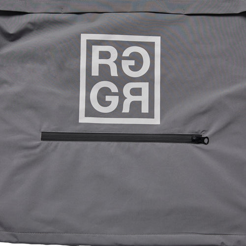 SQUARE LOGO WATERPROOF  HOOD JKT GRAY