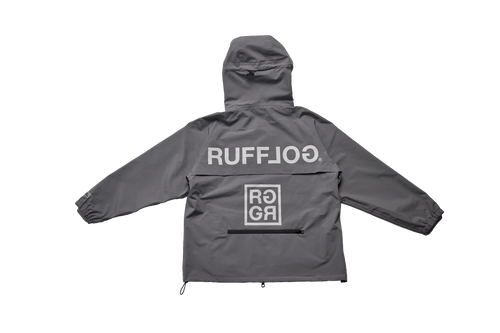 SQUARE LOGO WATERPROOF  HOOD JKT GRAY