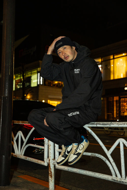 RUFFLOG WAPPEN KNIT BEANIE BLACK