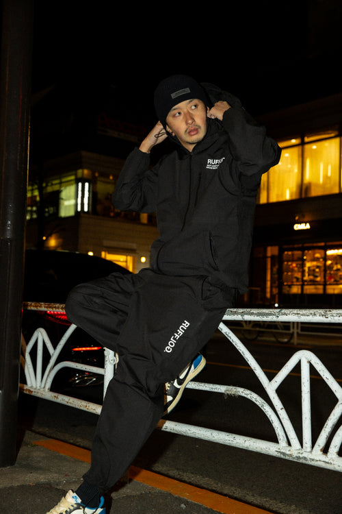 RUFFLOG WAPPEN KNIT BEANIE BLACK