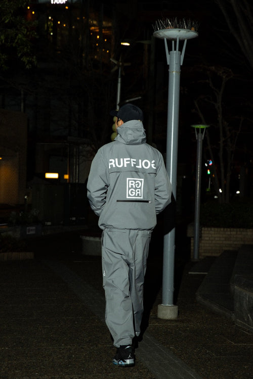 SQUARE LOGO WATERPROOF  HOOD JKT GRAY
