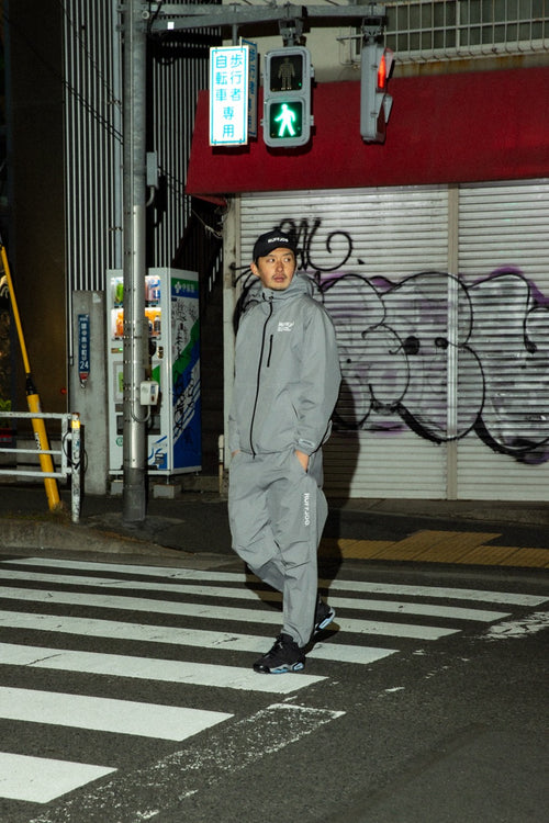 SQUARE LOGO WATERPROOF  PANTS GRAY