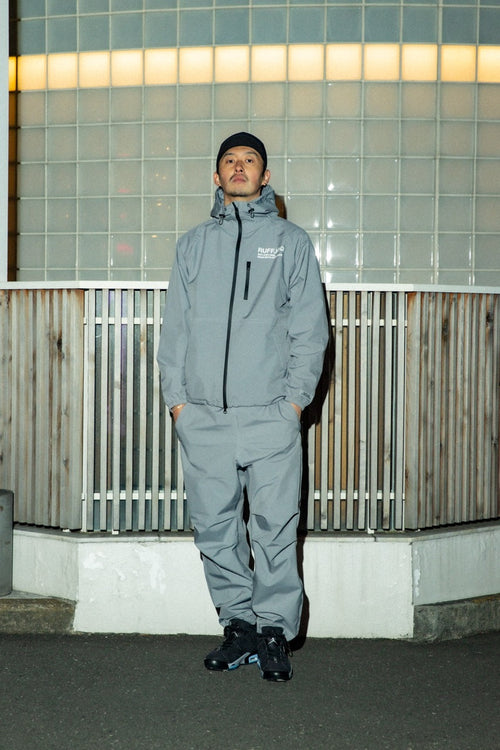 SQUARE LOGO WATERPROOF  HOOD JKT GRAY