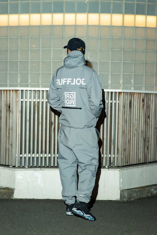 SQUARE LOGO WATERPROOF  HOOD JKT GRAY