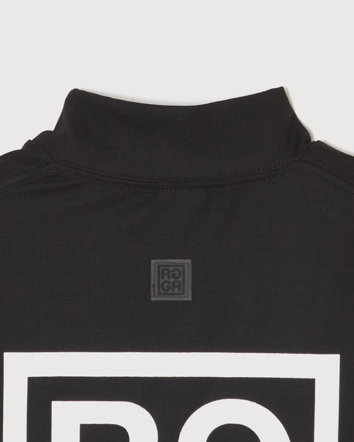 SQUARE RG LOGO MOCK TEE BLACK