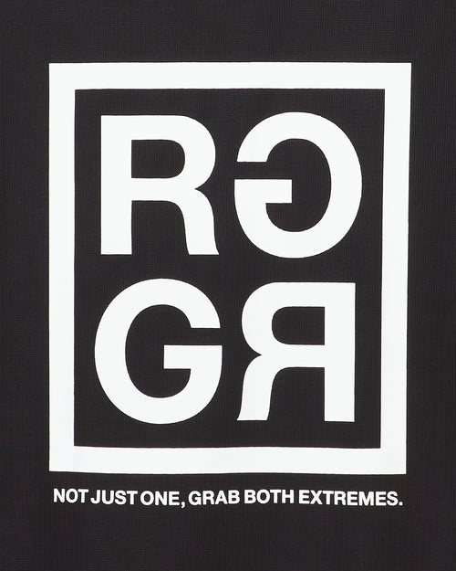 SQUARE RG LOGO MOCK TEE BLACK