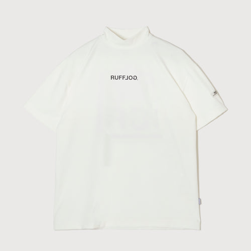 SQUARE RG LOGO MOCK TEE WHITE