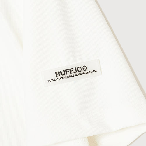 SQUARE RG LOGO MOCK TEE WHITE