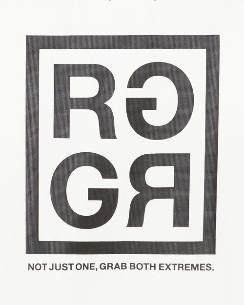 SQUARE RG LOGO MOCK TEE WHITE