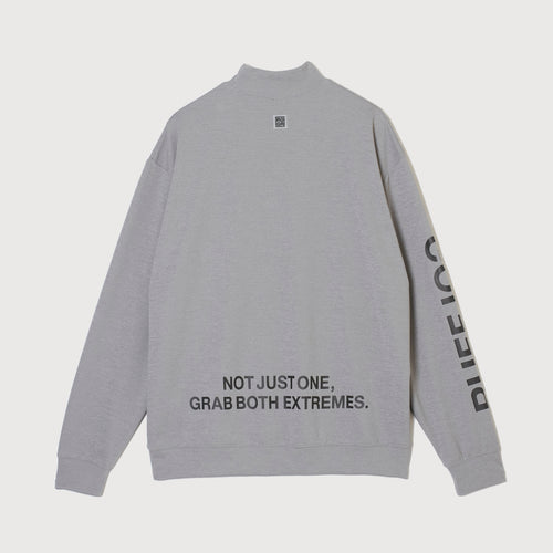 COMFORT STRETCH L/S MOCK TEE GRAY