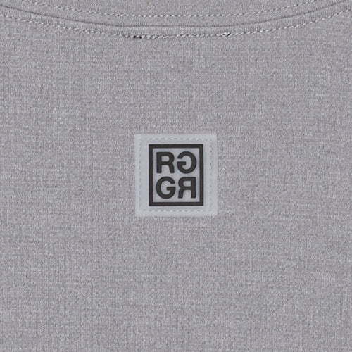 COMFORT STRETCH L/S MOCK TEE GRAY