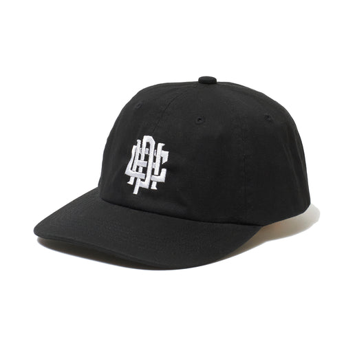 #OVERLAP LOGO FLAT VISOR CAP BLACK