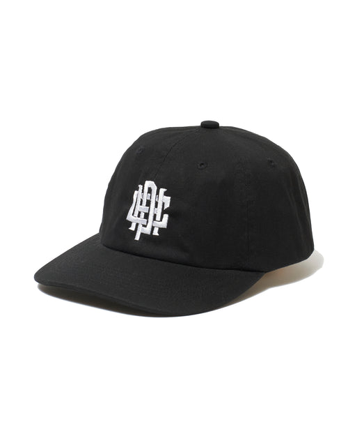 #OVERLAP LOGO FLAT VISOR CAP BLACK