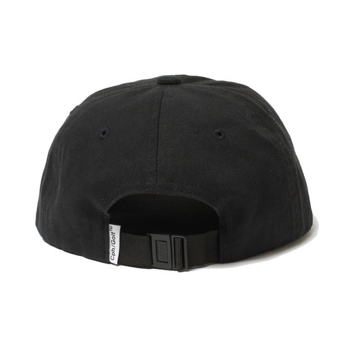 #OVERLAP LOGO FLAT VISOR CAP BLACK