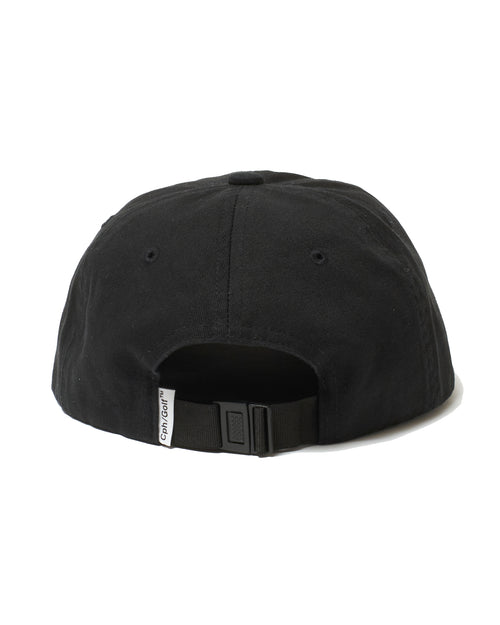 #OVERLAP LOGO FLAT VISOR CAP BLACK