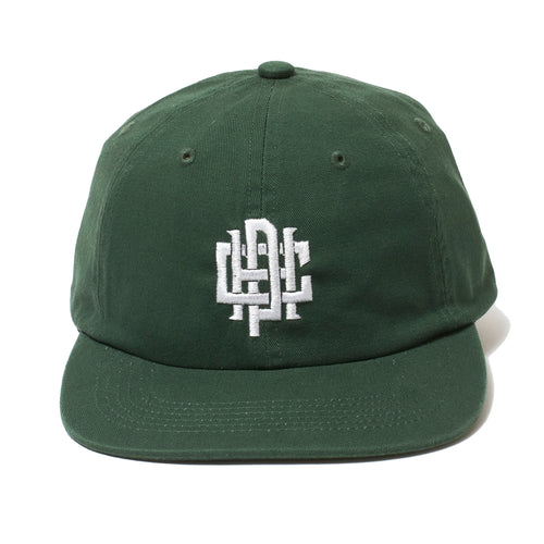 #OVERLAP LOGO FLAT VISOR CAP GREEN