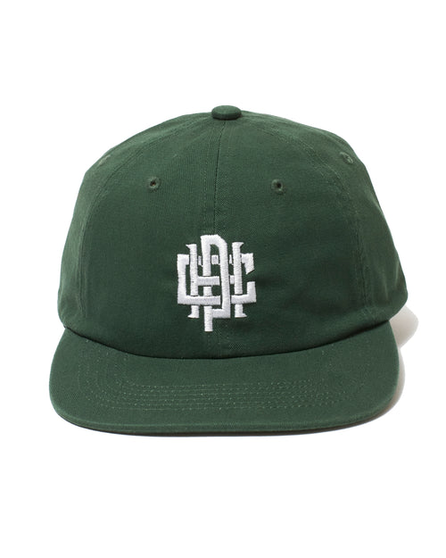 #OVERLAP LOGO FLAT VISOR CAP GREEN