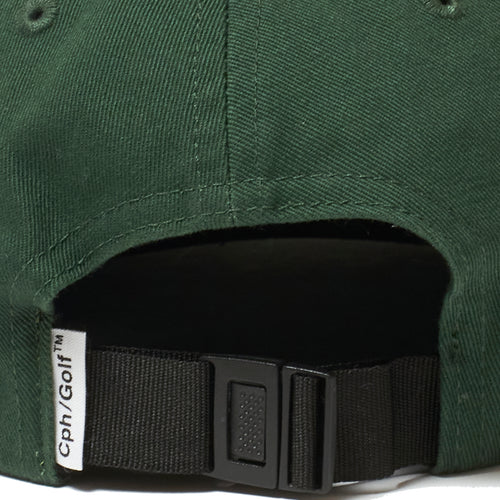 #OVERLAP LOGO FLAT VISOR CAP GREEN