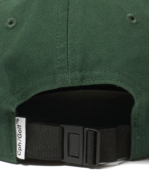 #OVERLAP LOGO FLAT VISOR CAP GREEN