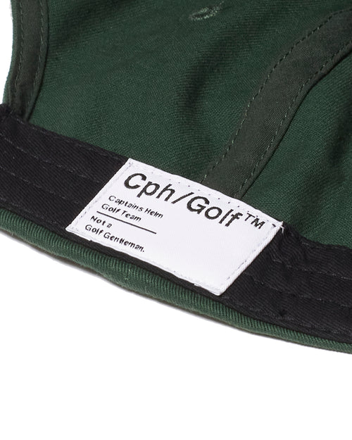 #OVERLAP LOGO FLAT VISOR CAP GREEN