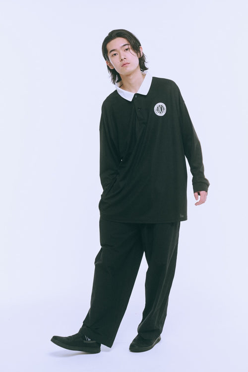 Emblem L/S POLO BLACK