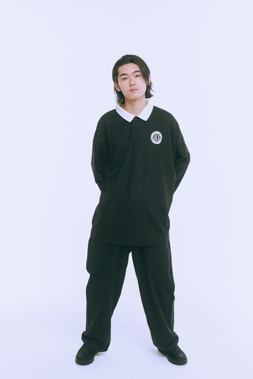 Emblem L/S POLO BLACK