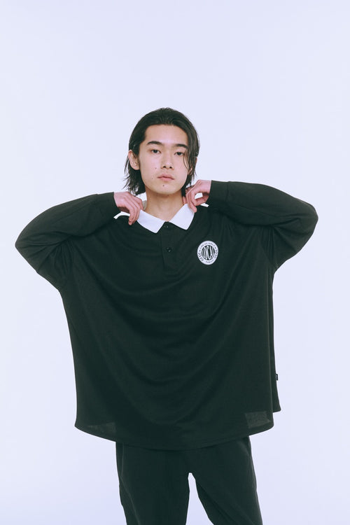 Emblem L/S POLO BLACK