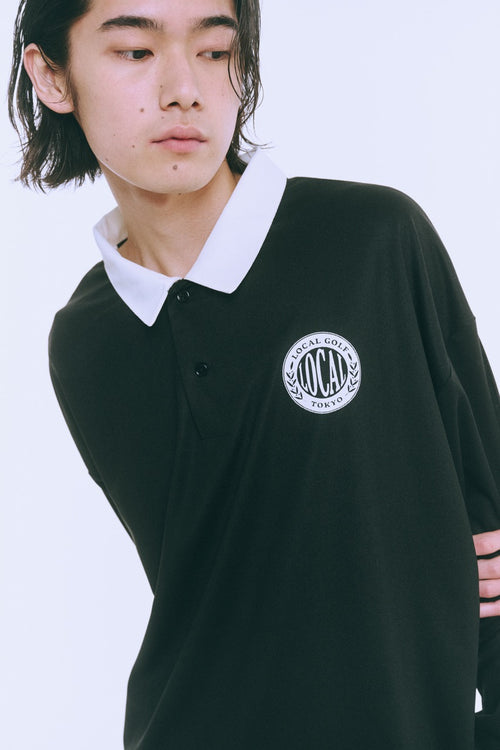 Emblem L/S POLO BLACK