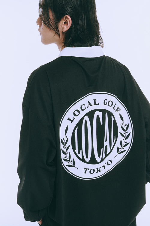 Emblem L/S POLO BLACK