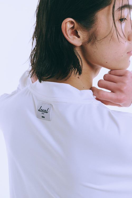 Sleeve L/S MOCK NECK WHITE