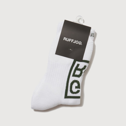 SQUARE LOGO SOCKS WHITE