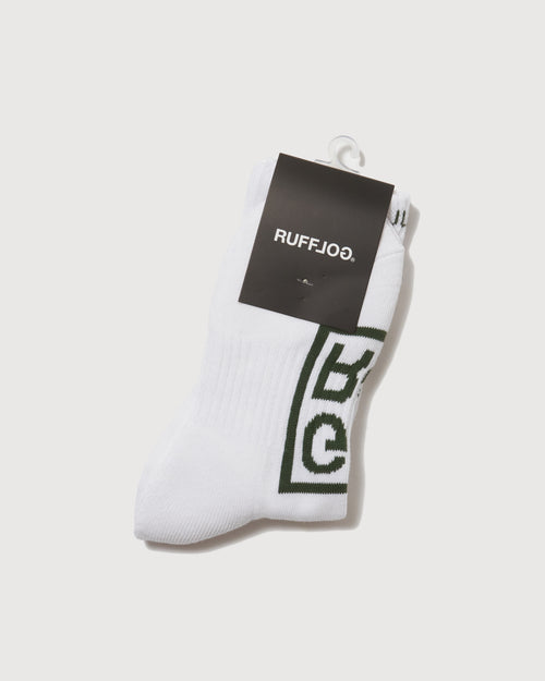 SQUARE LOGO SOCKS WHITE