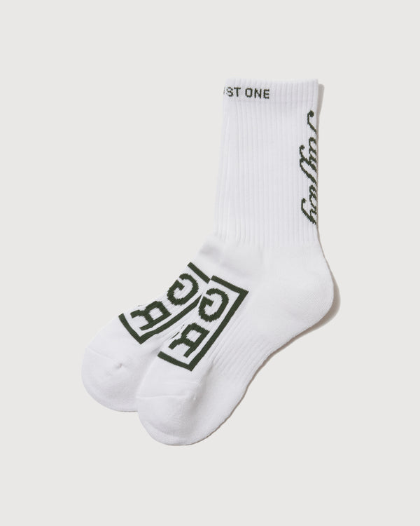 SQUARE LOGO SOCKS WHITE