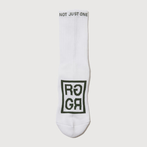 SQUARE LOGO SOCKS WHITE