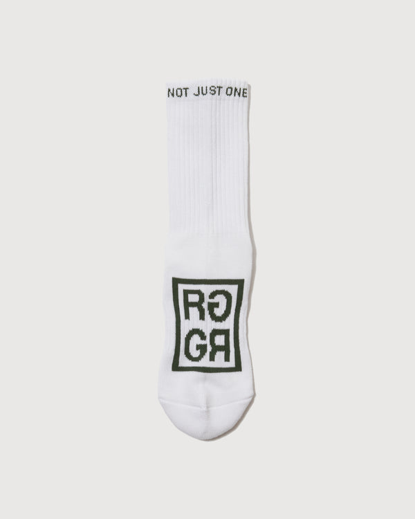 SQUARE LOGO SOCKS WHITE