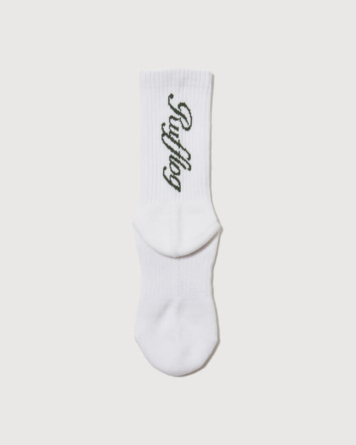 SQUARE LOGO SOCKS WHITE
