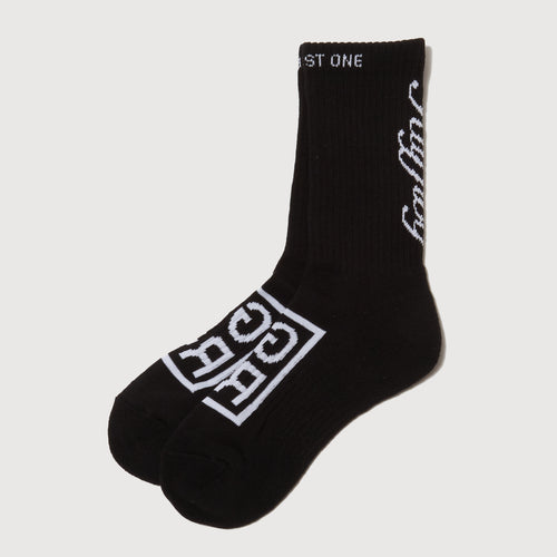 SQUARE LOGO SOCKS BLACK