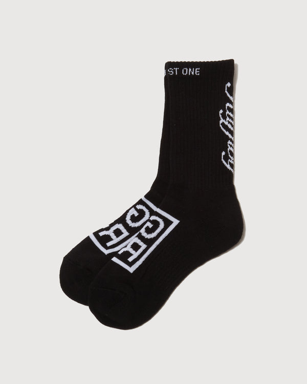 SQUARE LOGO SOCKS BLACK