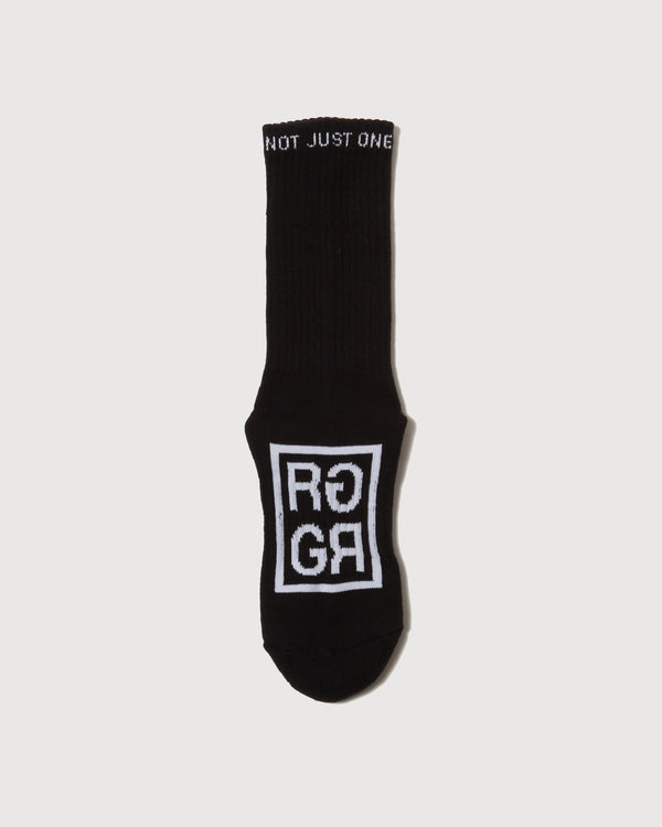 SQUARE LOGO SOCKS BLACK