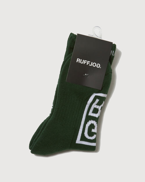 SQUARE LOGO SOCKS GREEN