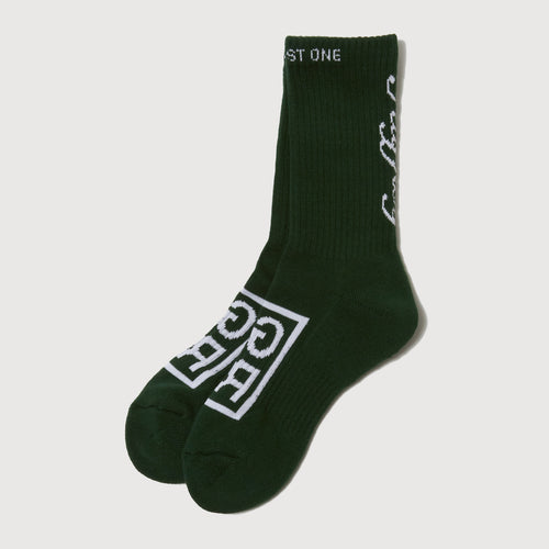 SQUARE LOGO SOCKS GREEN