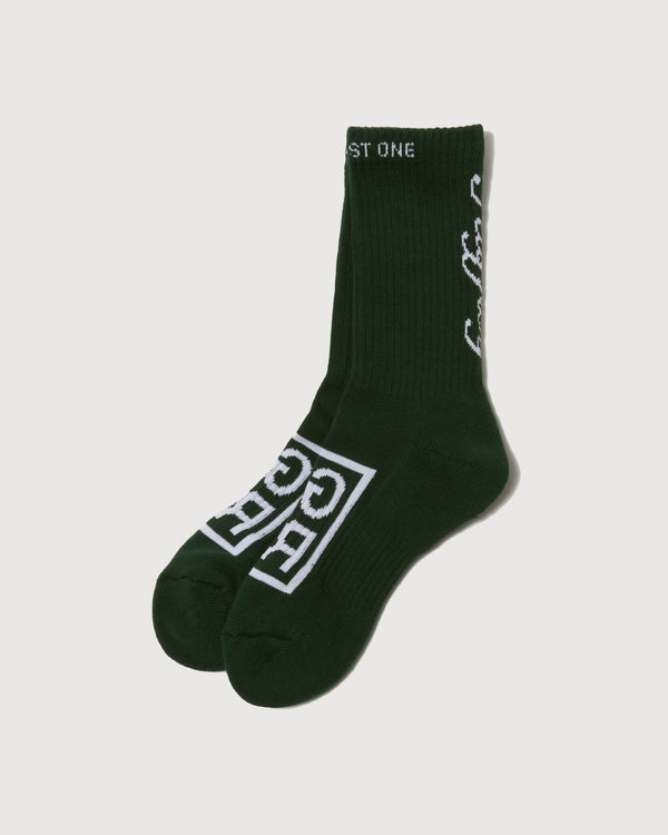 SQUARE LOGO SOCKS GREEN