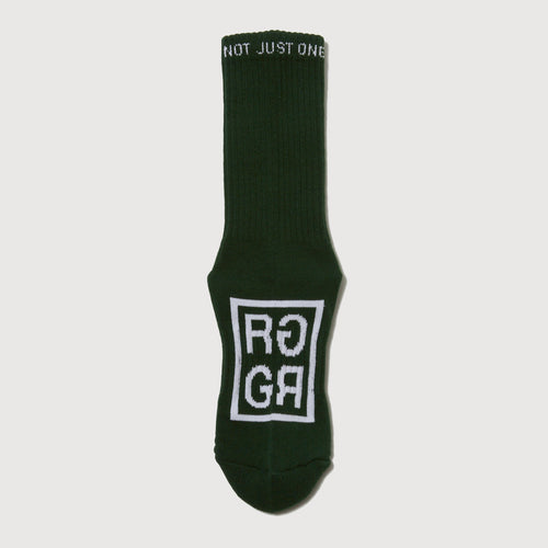 SQUARE LOGO SOCKS GREEN