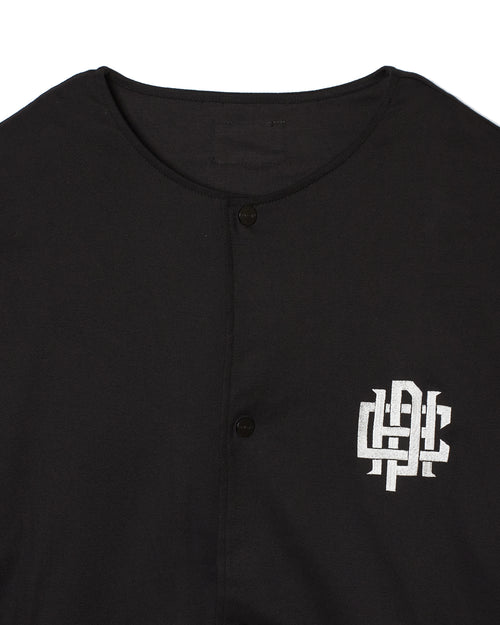 #OVERLAP LOGO NO COLLAR JACKET WM BLACK