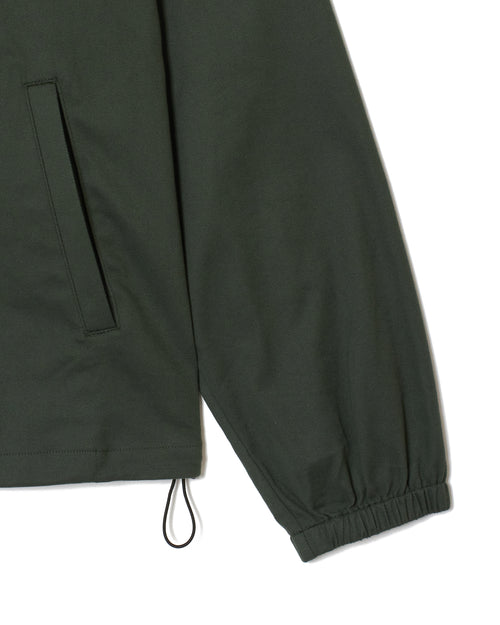 #OVERLAP LOGO NO COLLAR JACKET WM GREEN